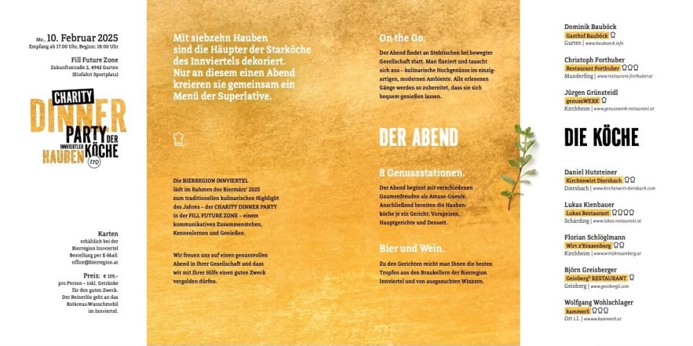 CHARITY DINNER PARTY - GenussReise.blog